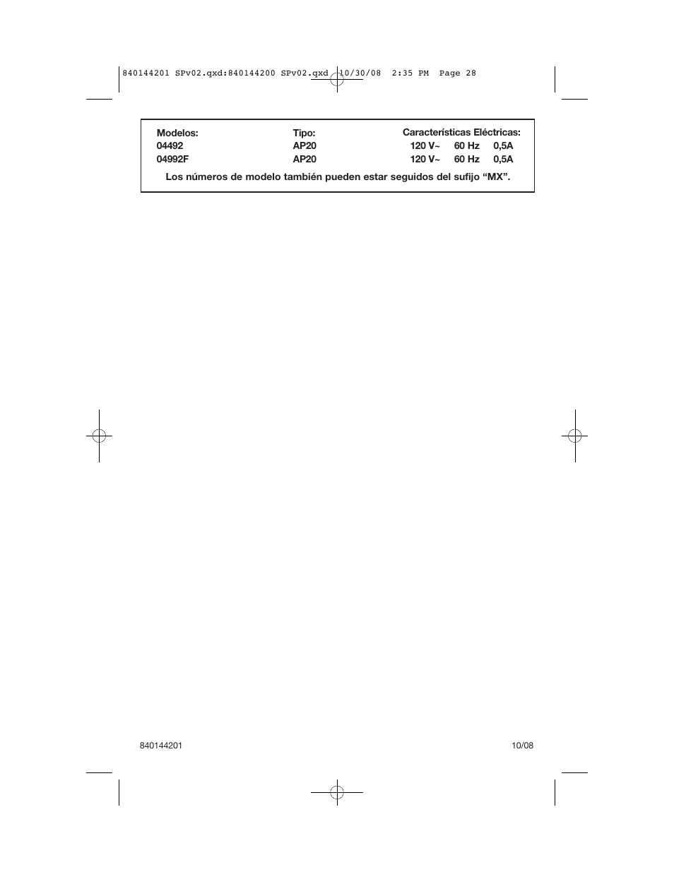 Hamilton Beach 04992F User Manual | Page 28 / 28