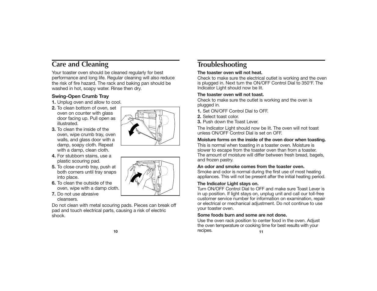 Troubleshooting, Care and cleaning | Hamilton Beach 840073100 User Manual | Page 6 / 7