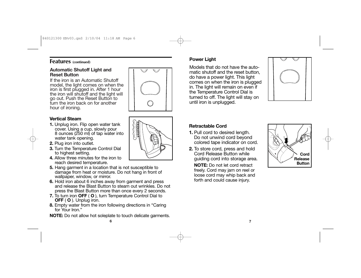 Features | Hamilton Beach 840121300 User Manual | Page 4 / 20
