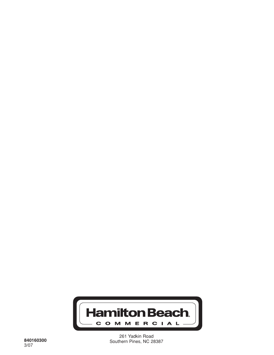 Hamilton Beach HBH650 User Manual | Page 40 / 40