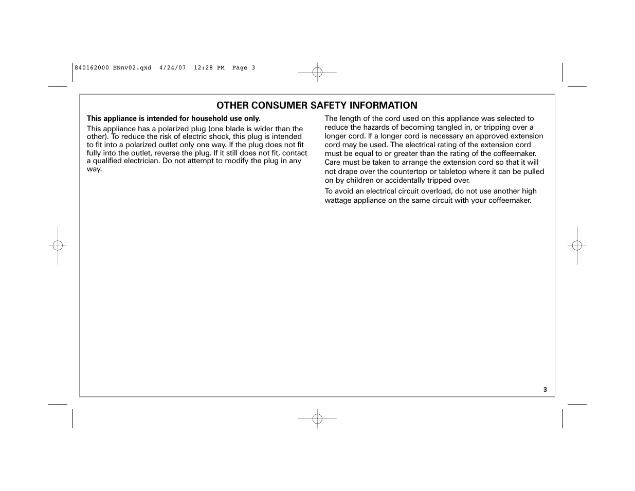 Hamilton Beach 44559 User Manual | Page 3 / 32