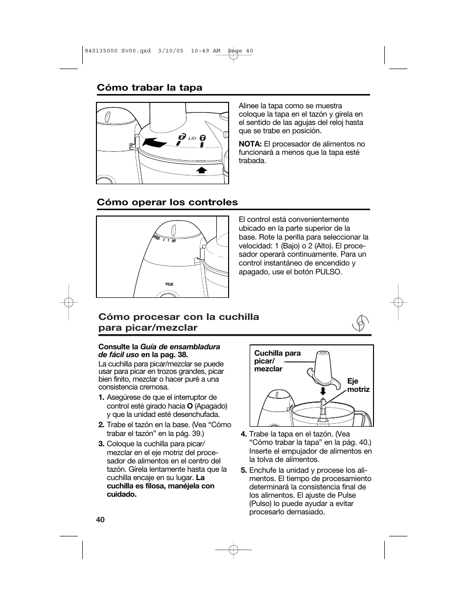 Hamilton Beach 70550R User Manual | Page 40 / 44