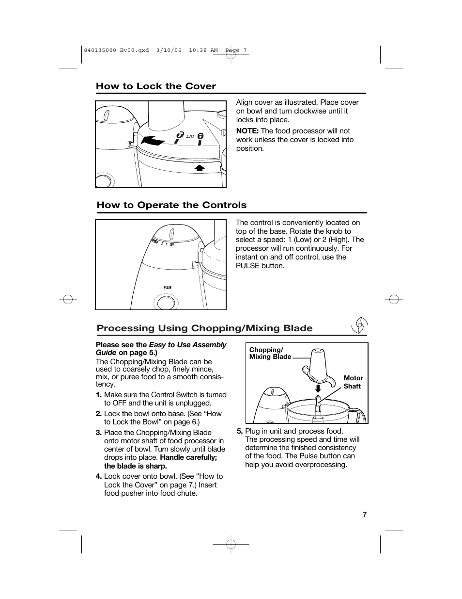 Hamilton Beach 70550R User Manual | Page 7 / 44