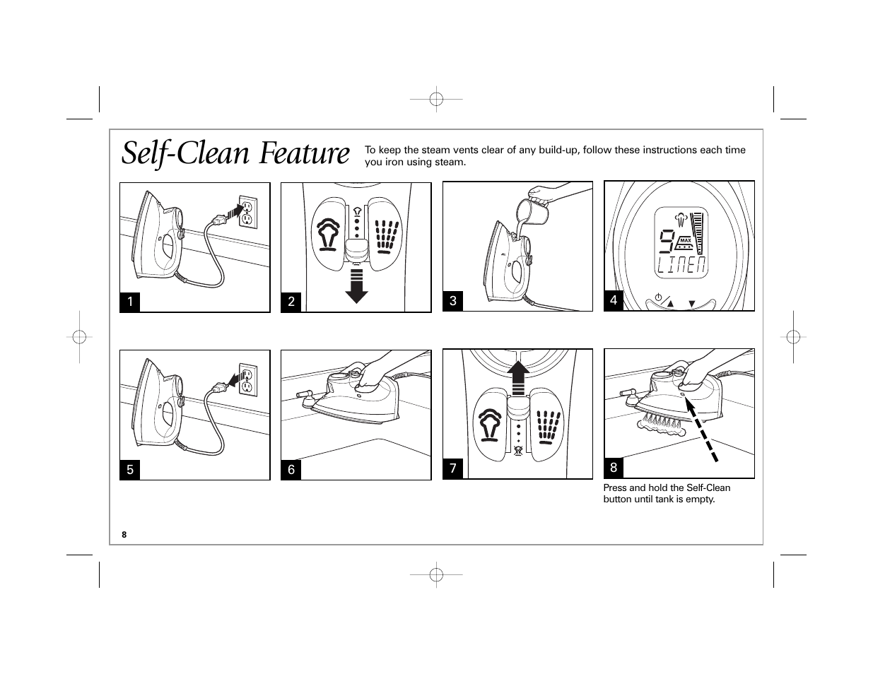 Self-clean feature | Hamilton Beach 840172800 User Manual | Page 8 / 32