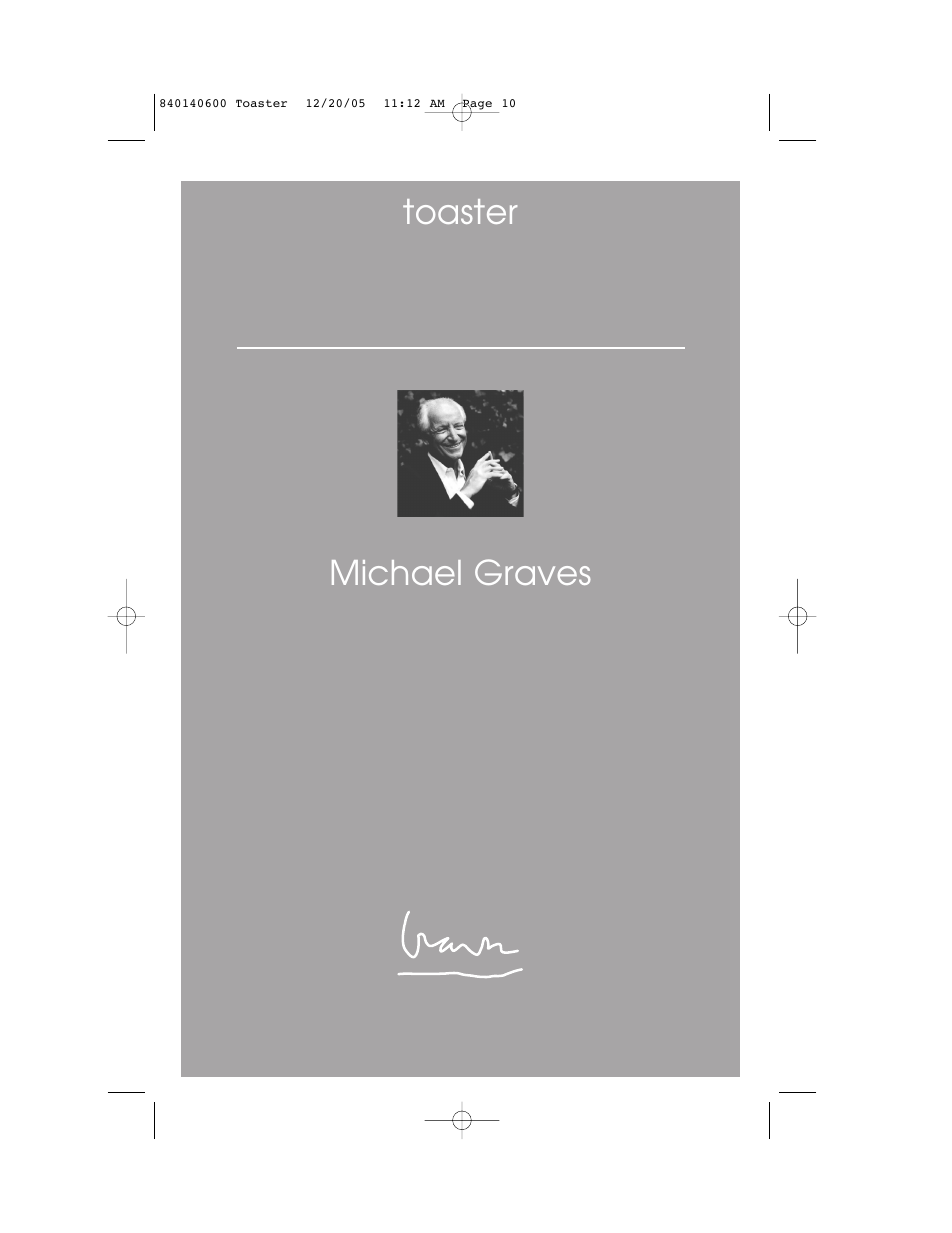 Toaster michael graves | Hamilton Beach 22300 User Manual | Page 10 / 10