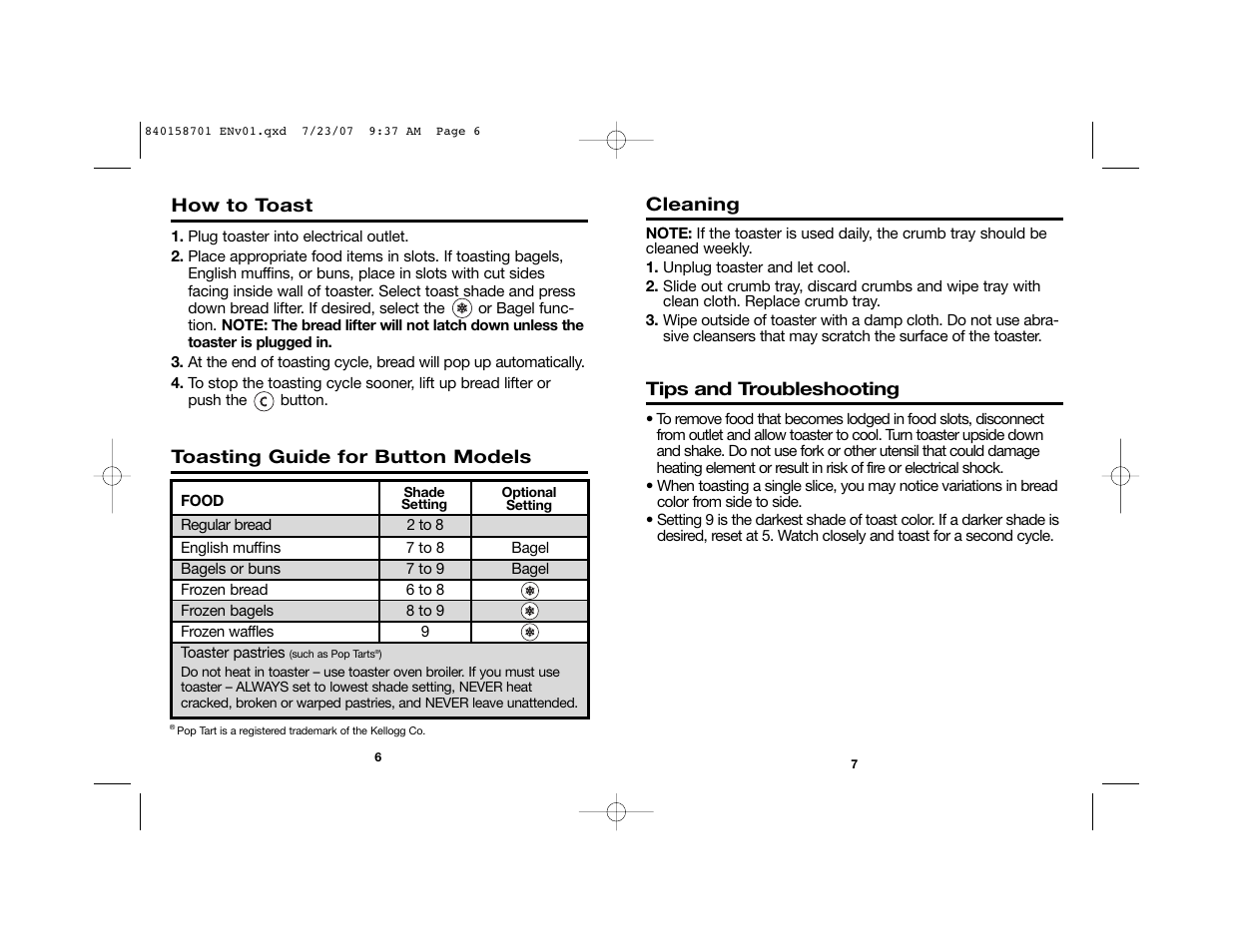 Hamilton Beach Tostador 22502 User Manual | Page 4 / 17