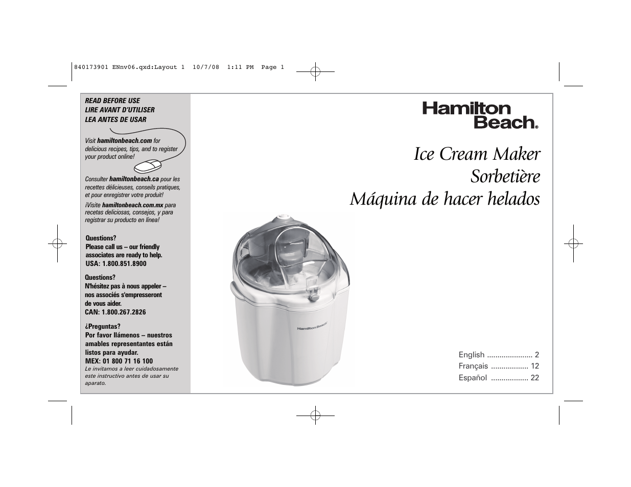 Hamilton Beach 68320 User Manual | 32 pages