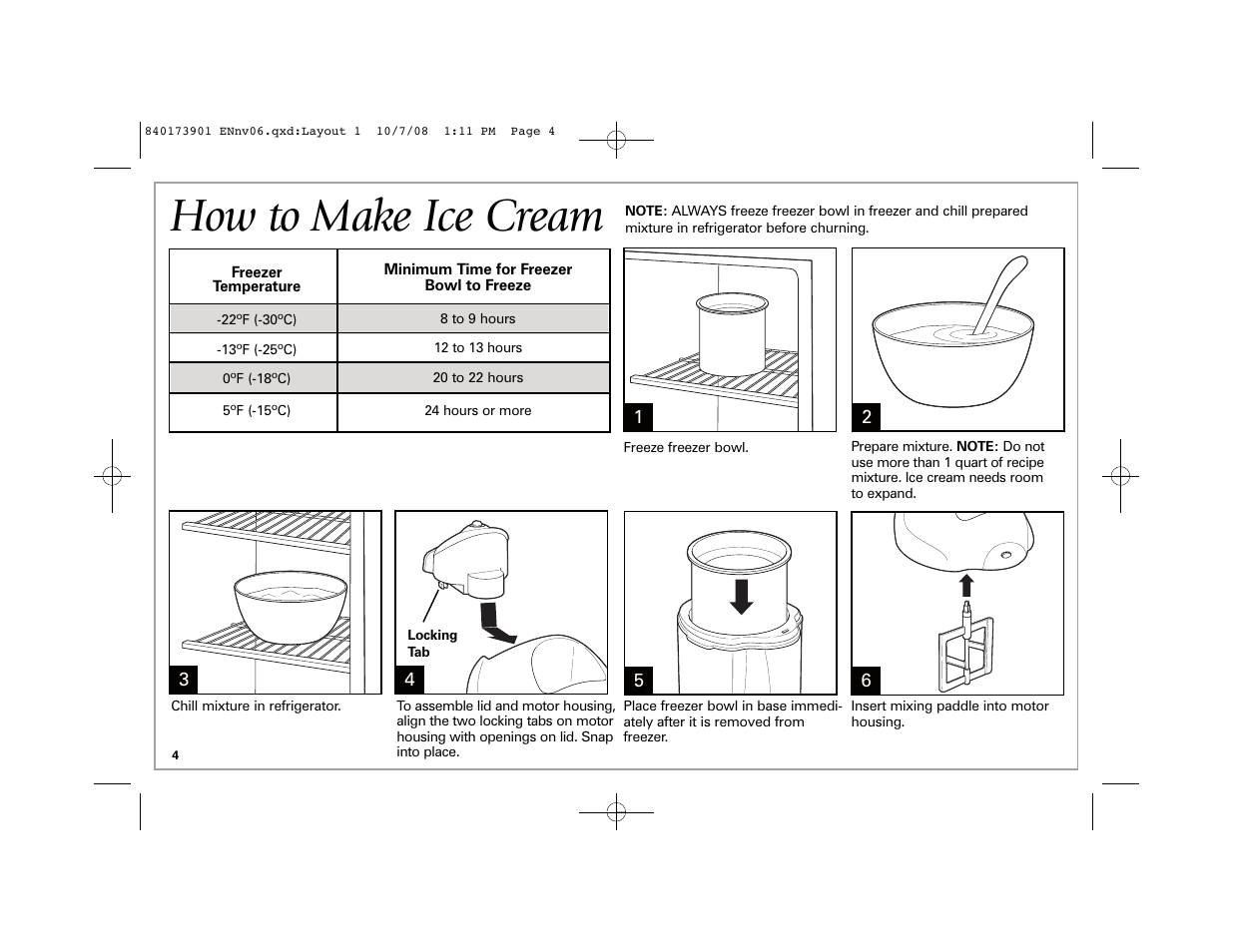 How to make ice cream | Hamilton Beach 68320 User Manual | Page 4 / 32