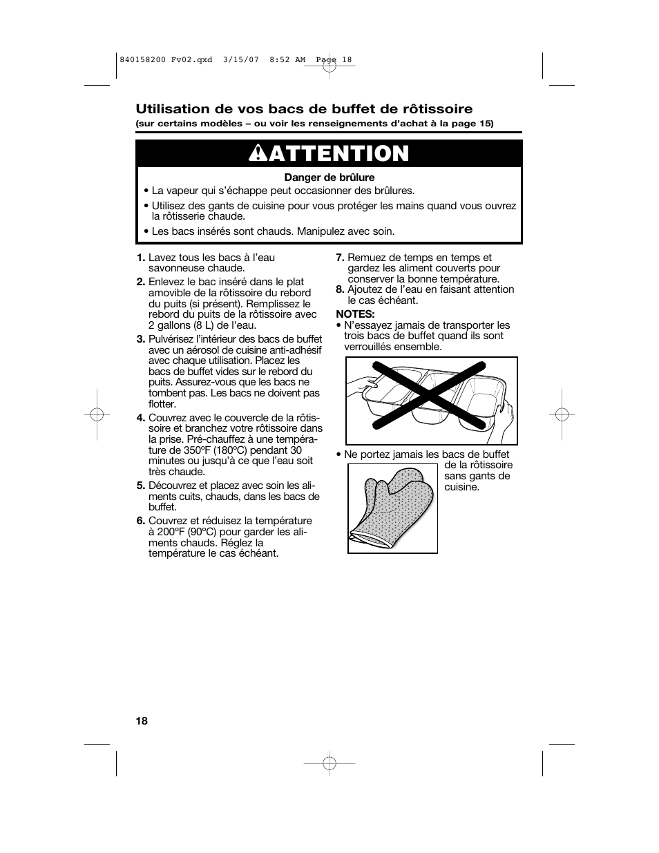 Wattention | Hamilton Beach Roaster Oven User Manual | Page 18 / 40
