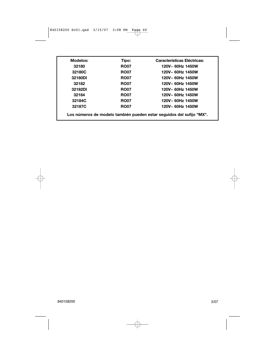 Hamilton Beach Roaster Oven User Manual | Page 40 / 40