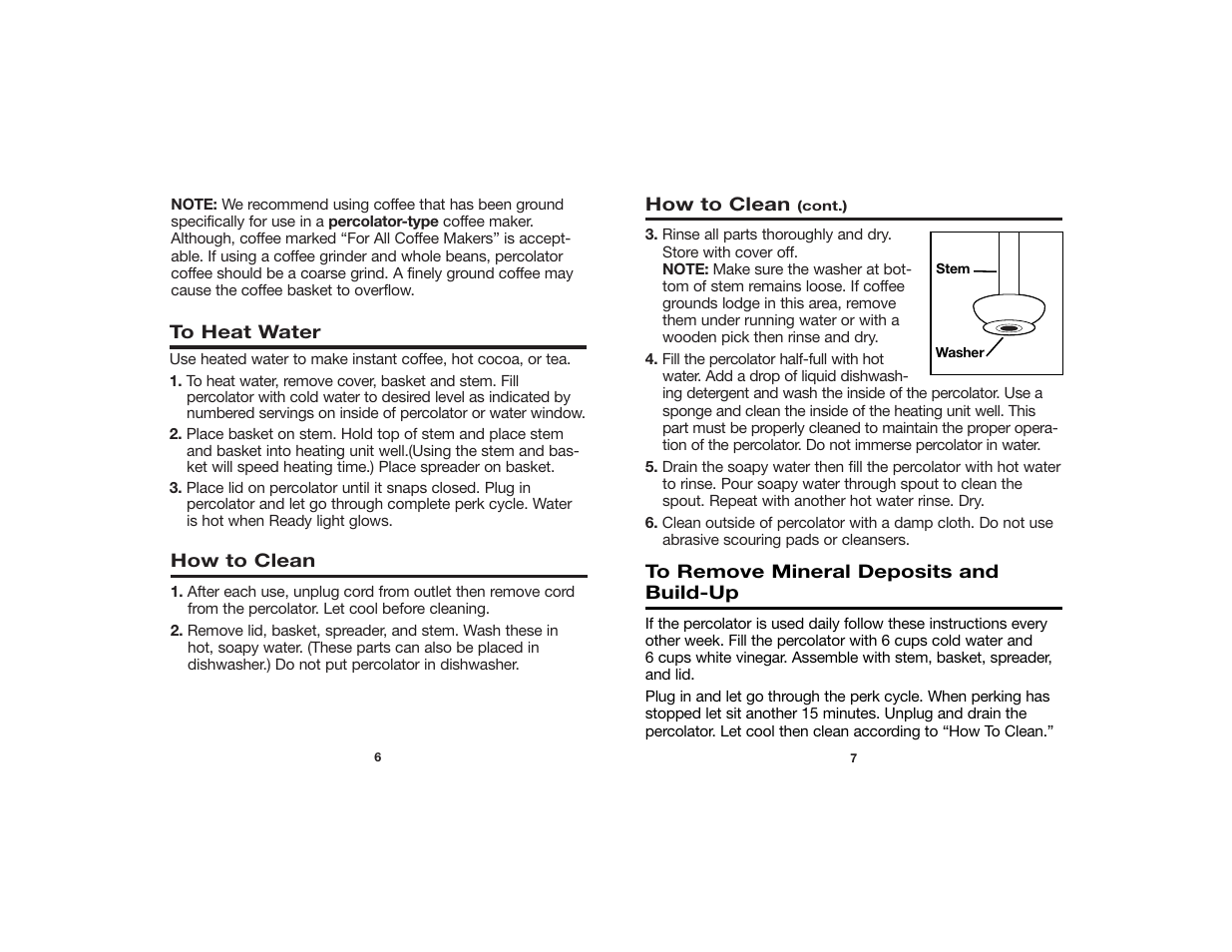 Hamilton Beach Percolator User Manual | Page 4 / 5