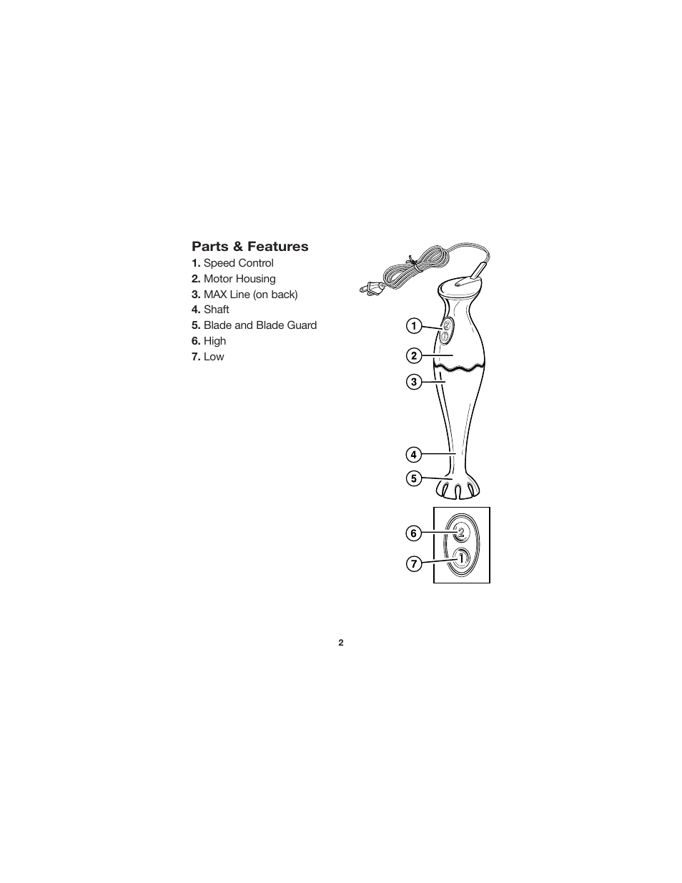 Hamilton Beach 840083300 User Manual | Page 2 / 8