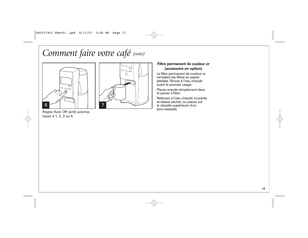 Comment faire votre café | Hamilton Beach 47334C User Manual | Page 17 / 36