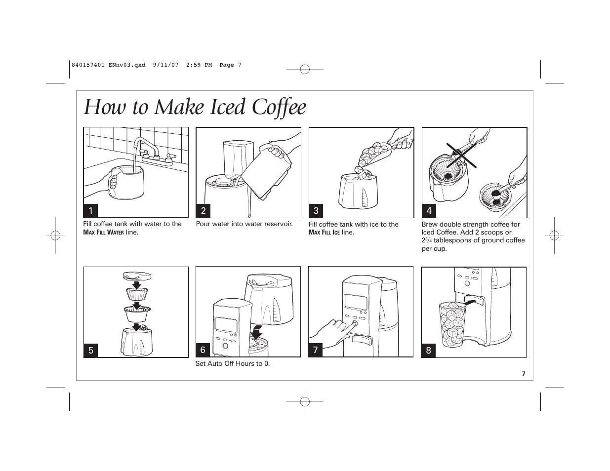 How to make iced coffee | Hamilton Beach 47334C User Manual | Page 7 / 36