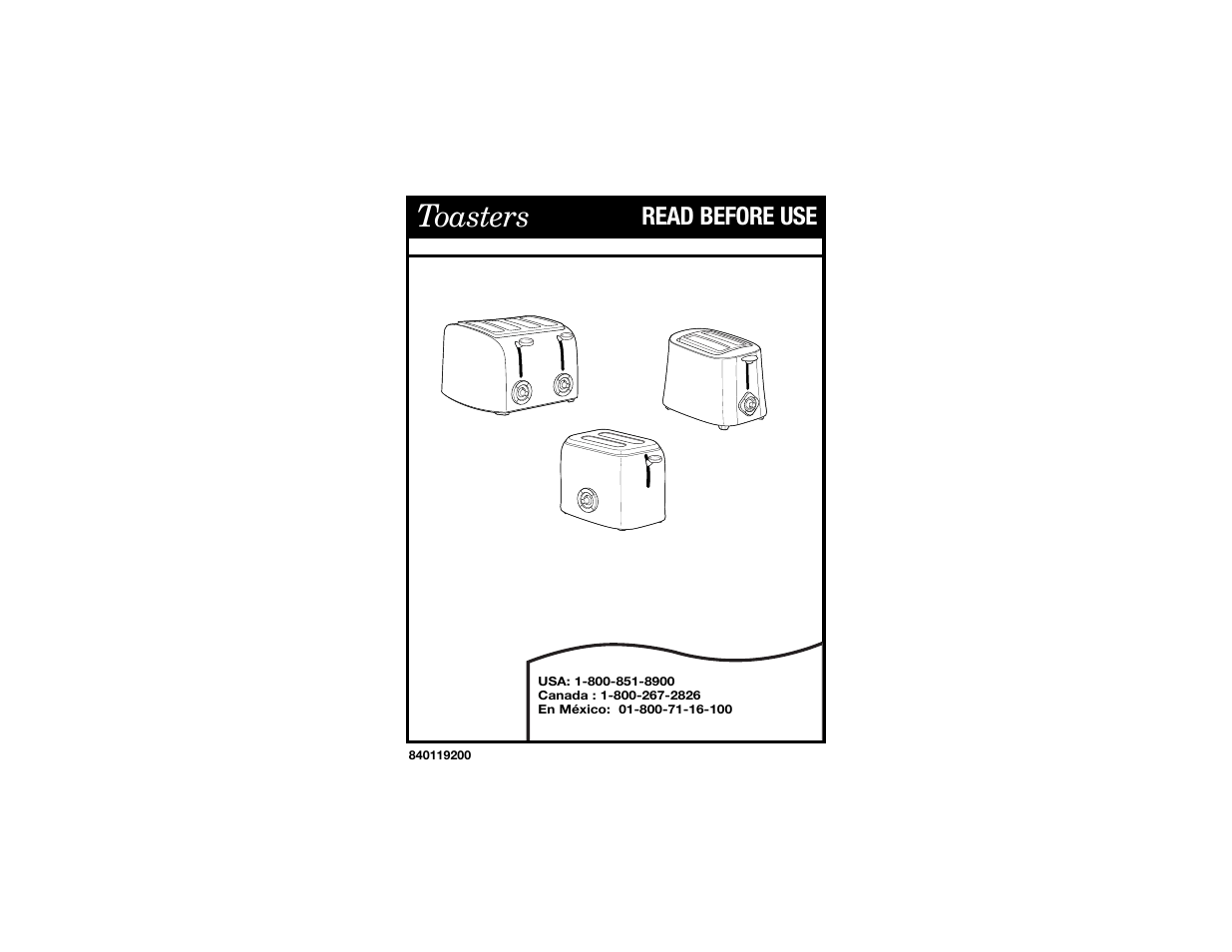 Hamilton Beach 840119200 User Manual | 6 pages