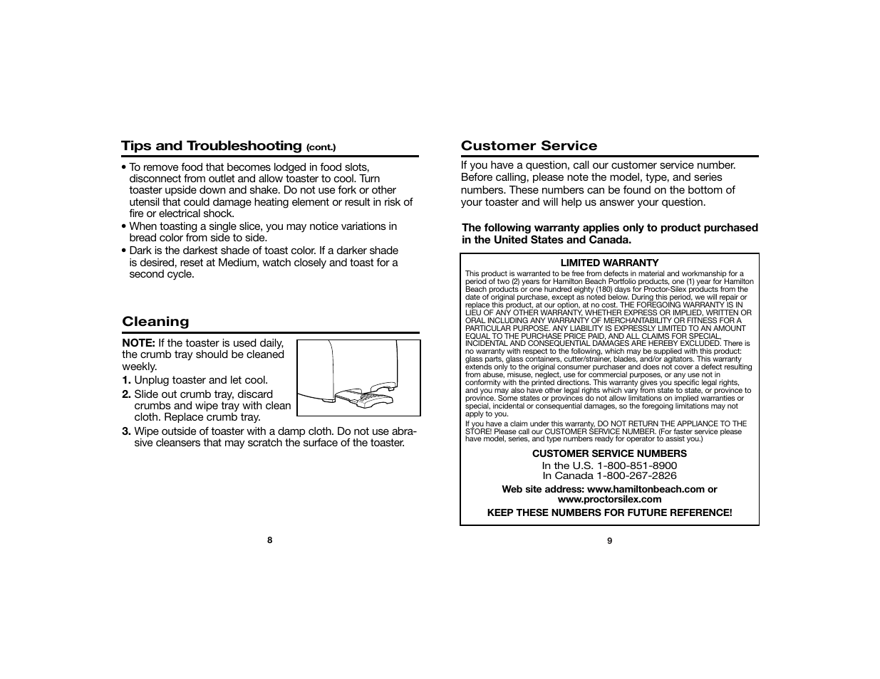 Hamilton Beach 840119200 User Manual | Page 5 / 6