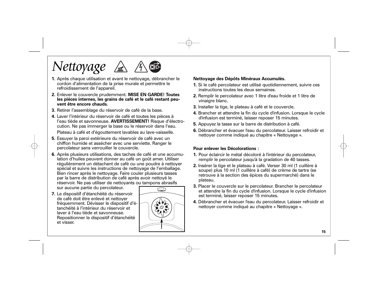 Nettoyage | Hamilton Beach 40560 User Manual | Page 15 / 28