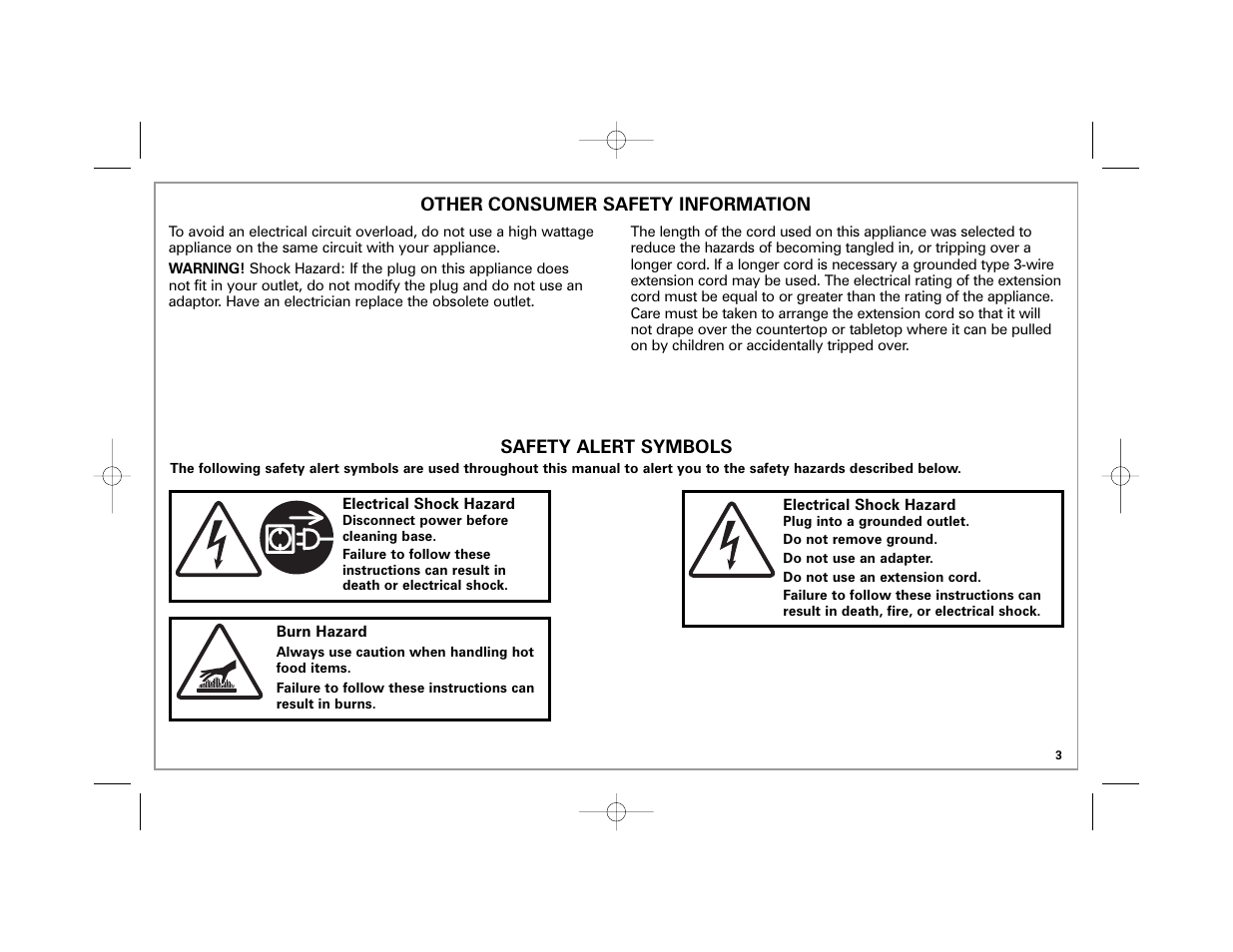 Hamilton Beach 40560 User Manual | Page 3 / 28
