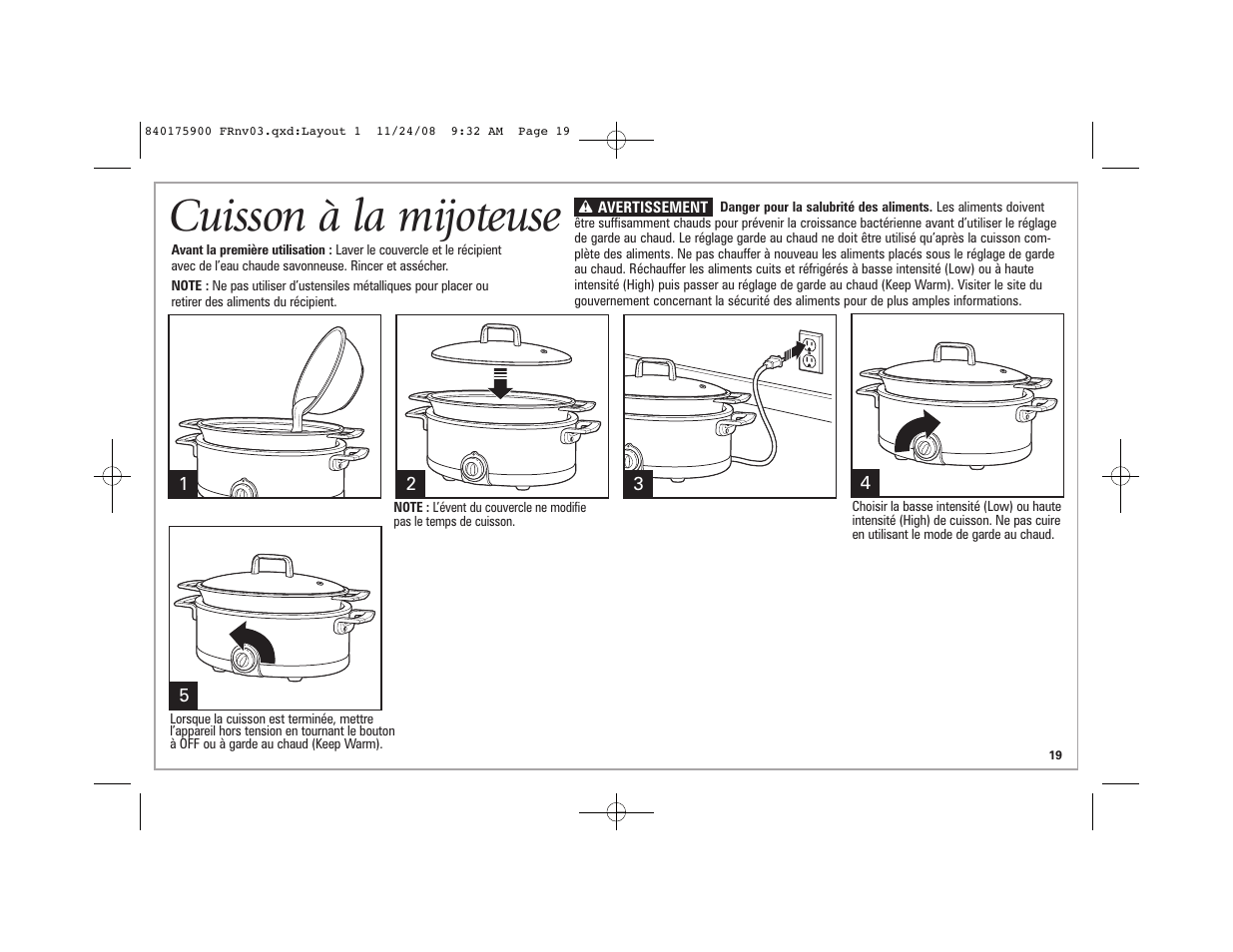 Cuisson à la mijoteuse | Hamilton Beach SC33 User Manual | Page 19 / 44