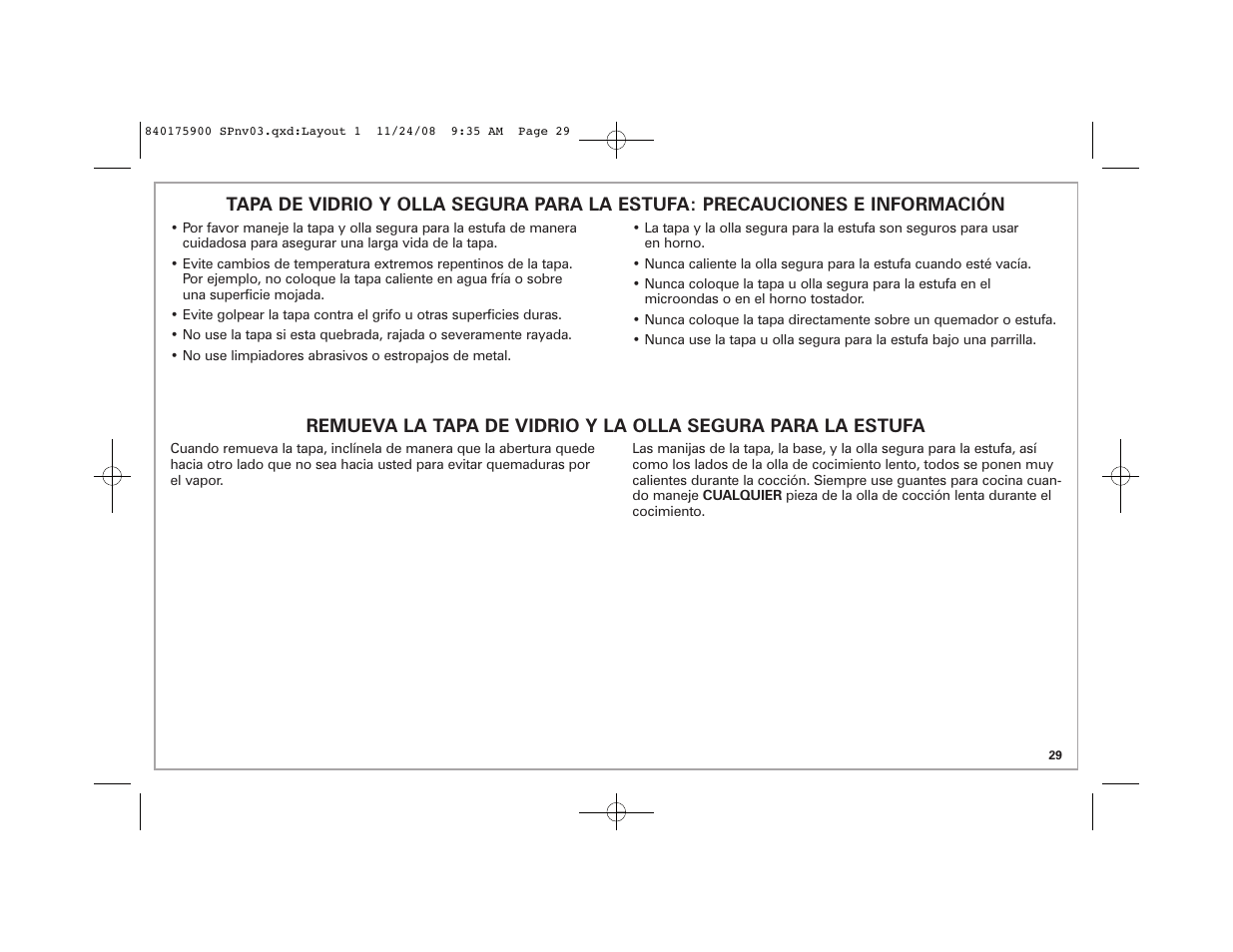 Hamilton Beach SC33 User Manual | Page 29 / 44