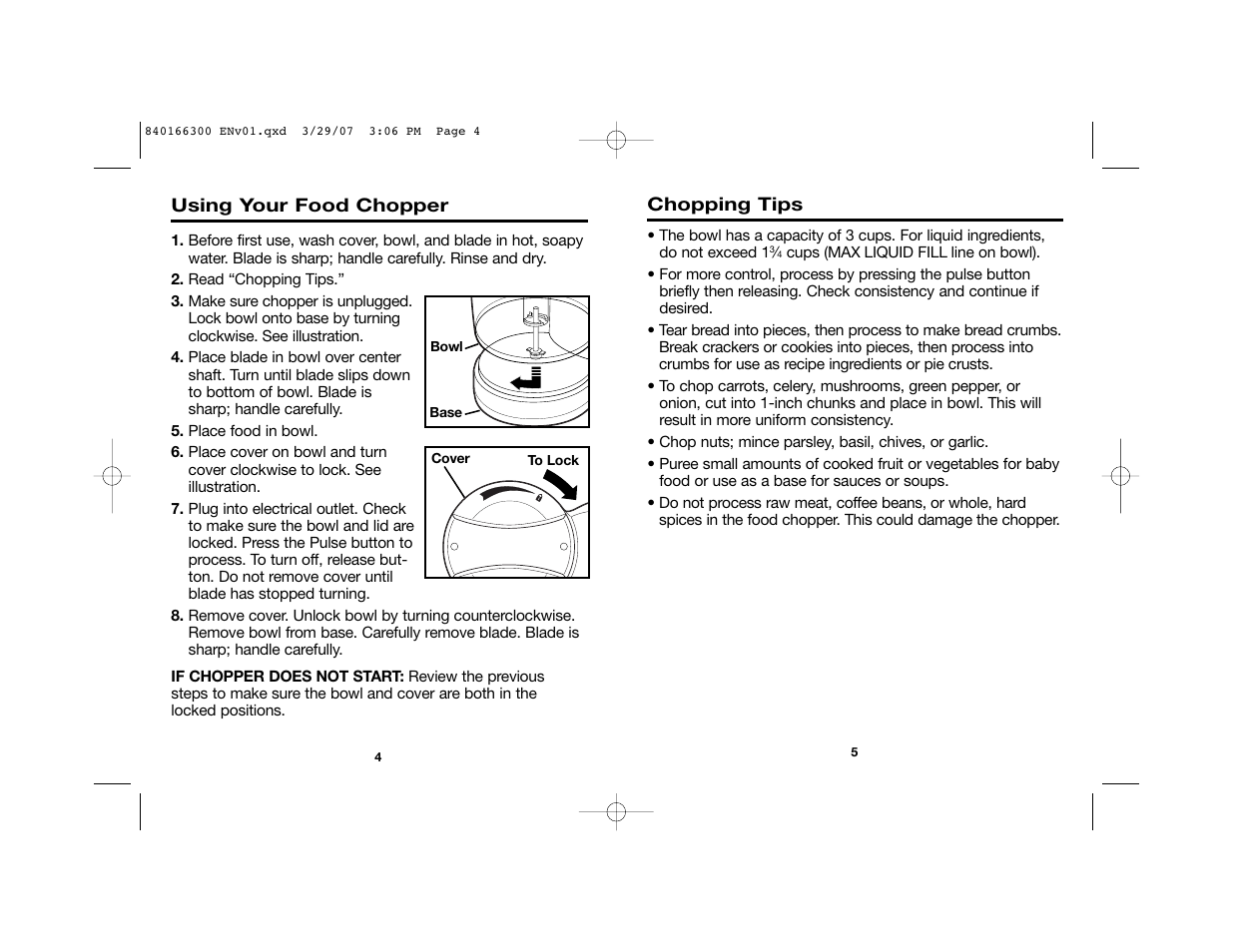 Hamilton Beach 840166300 User Manual | Page 3 / 13