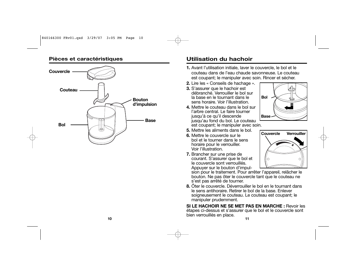 Hamilton Beach 840166300 User Manual | Page 6 / 13