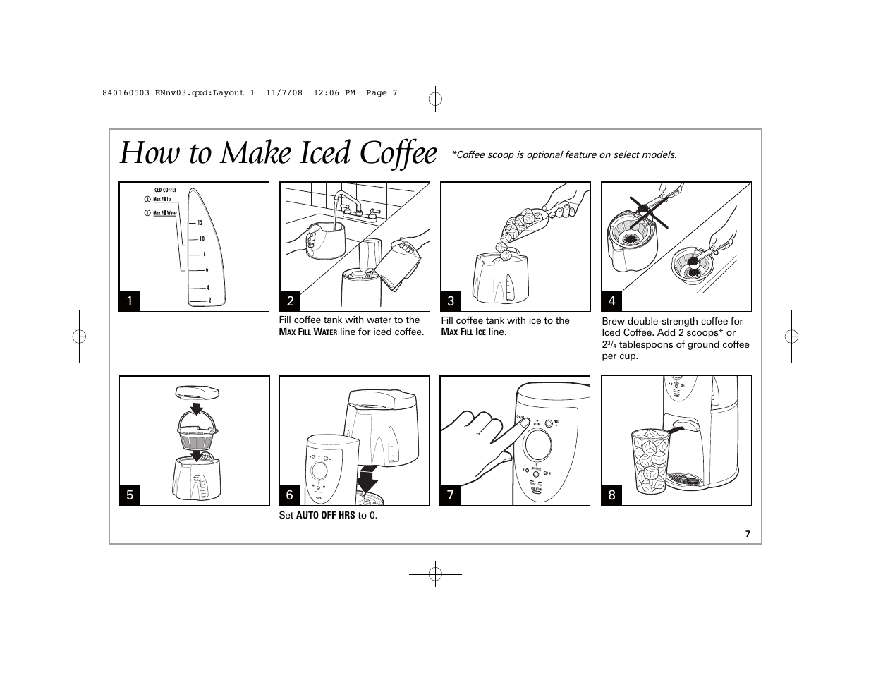 How to make iced coffee | Hamilton Beach BrewStation Deluxe 47454H User Manual | Page 7 / 32