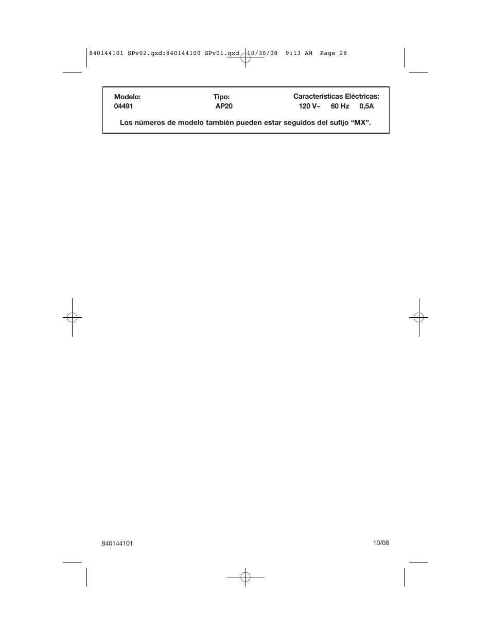 Hamilton Beach 840144101 User Manual | Page 28 / 28