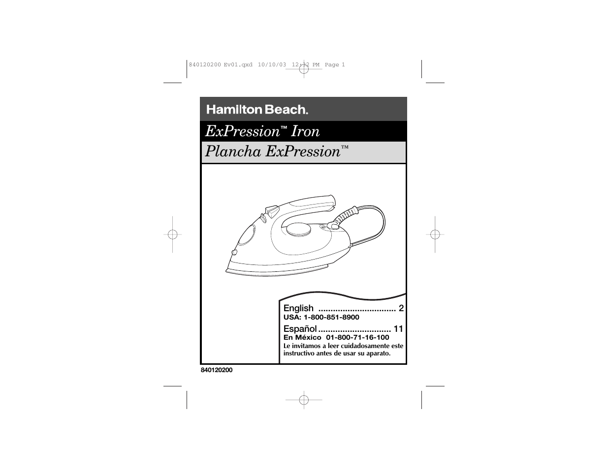 Hamilton Beach ExPression 14X60 User Manual | 14 pages
