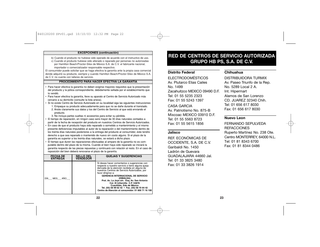 Hamilton Beach ExPression 14X60 User Manual | Page 13 / 14