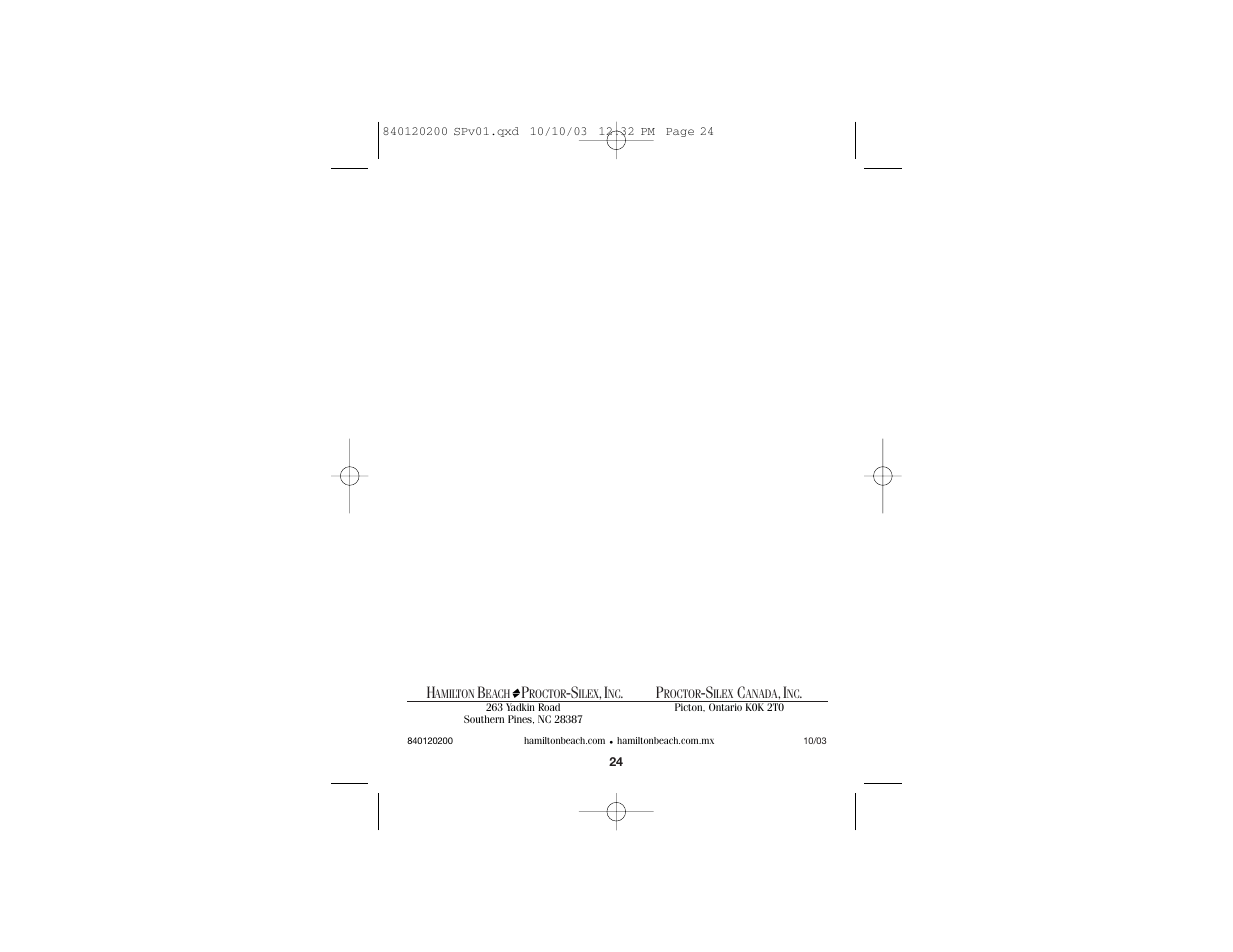 Hamilton Beach ExPression 14X60 User Manual | Page 14 / 14