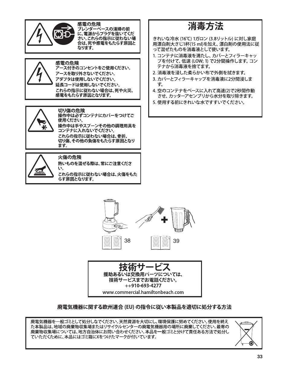 Hamilton Beach 908 Series User Manual | Page 33 / 40