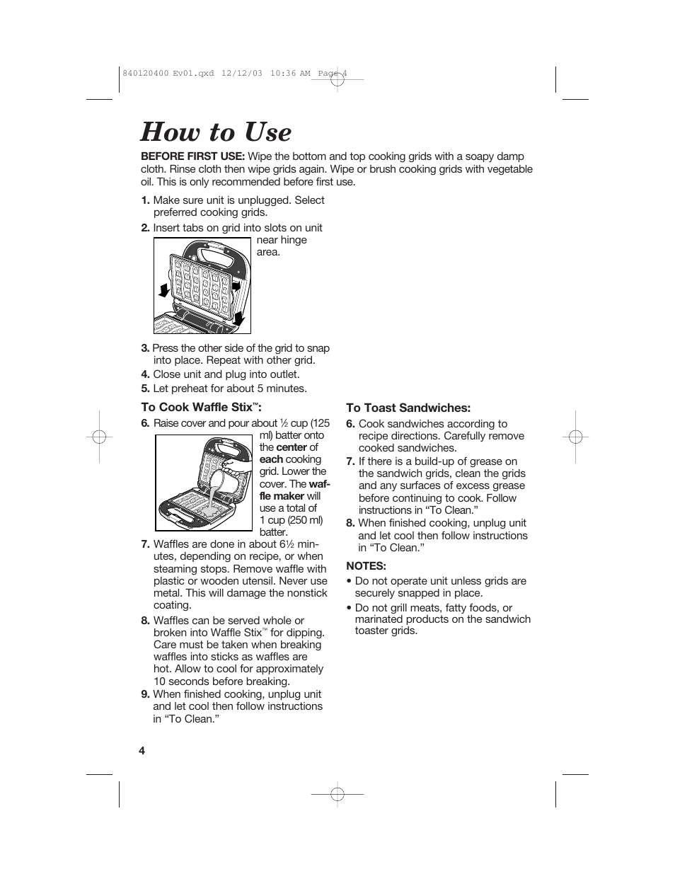 How to use | Hamilton Beach 26291 User Manual | Page 4 / 28