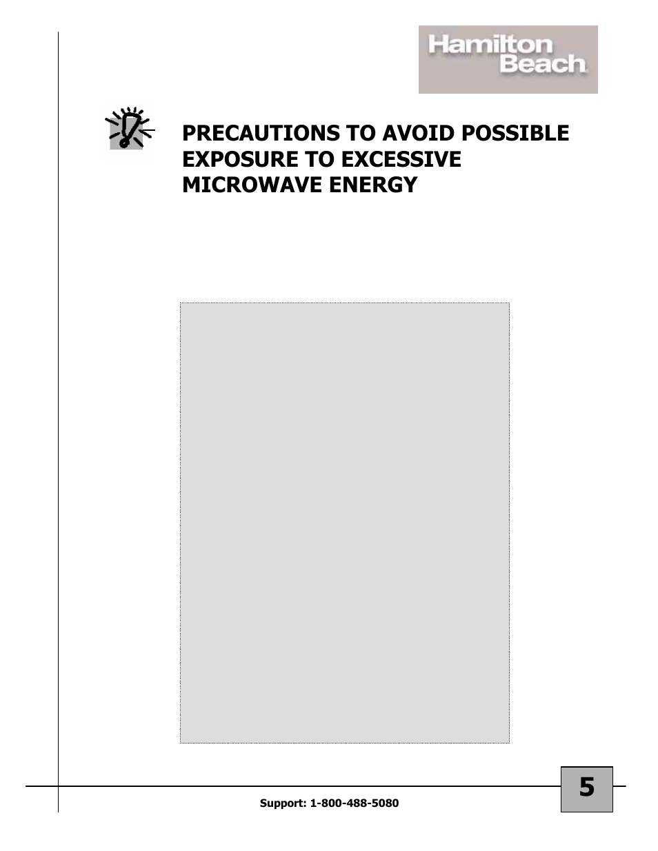 Hamilton Beach 87108 User Manual | Page 5 / 19