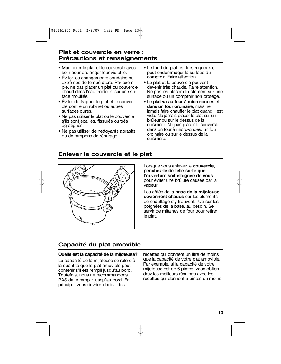 Hamilton Beach 840161800 User Manual | Page 13 / 32