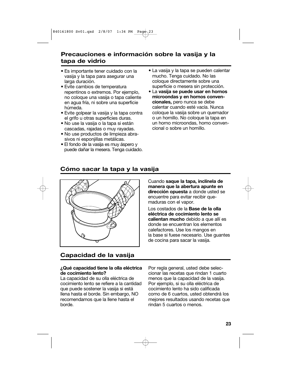 Hamilton Beach 840161800 User Manual | Page 23 / 32