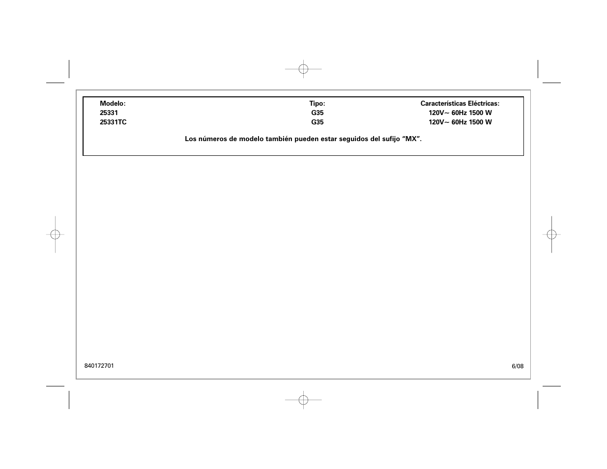 Hamilton Beach 840172701 User Manual | Page 32 / 32