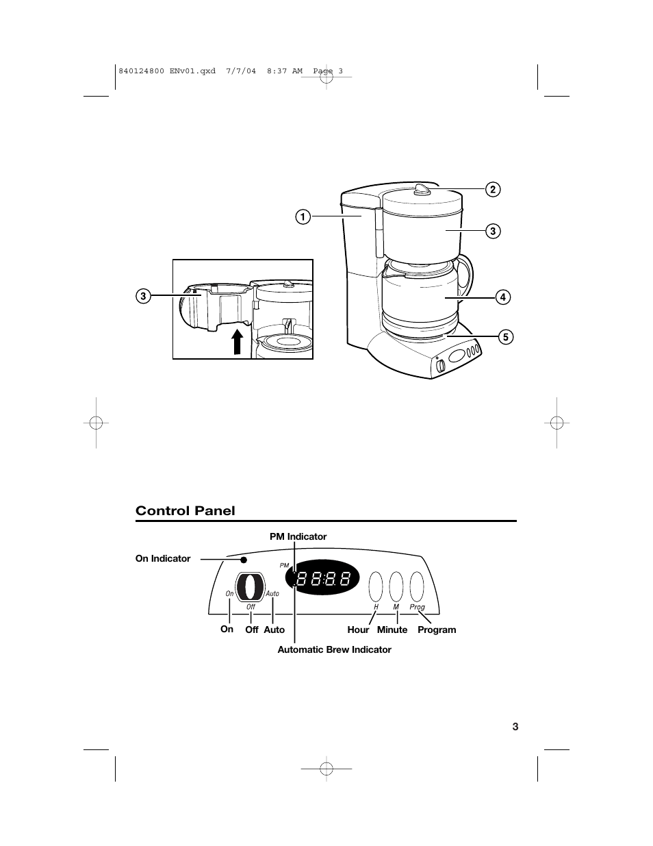 Parts and features using your coffeemaker | Hamilton Beach 46924 User Manual | Page 3 / 28