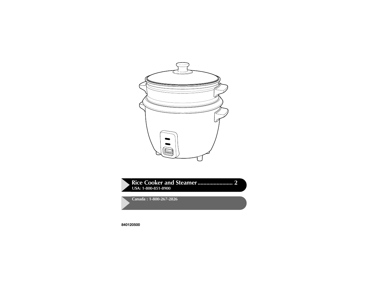 Hamilton Beach 840120500 User Manual | 4 pages