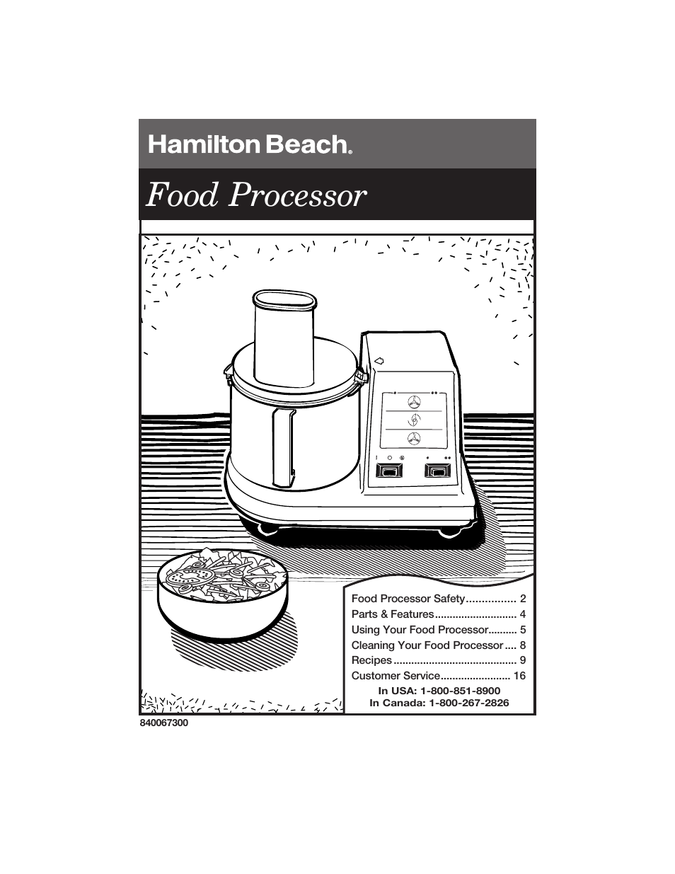 Hamilton Beach 840067300 User Manual | 17 pages