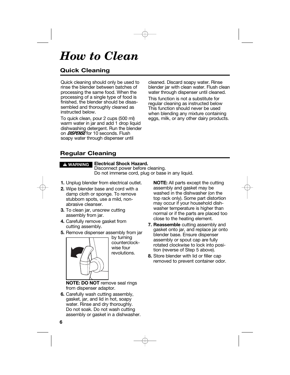 How to clean | Hamilton Beach 54616C User Manual | Page 6 / 28