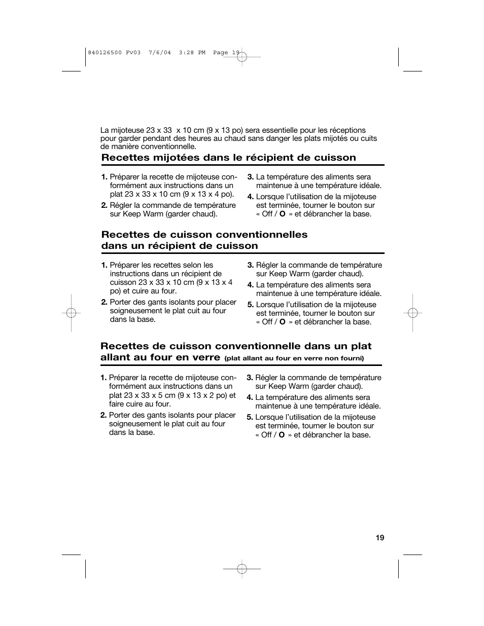 Hamilton Beach 33260 User Manual | Page 19 / 36