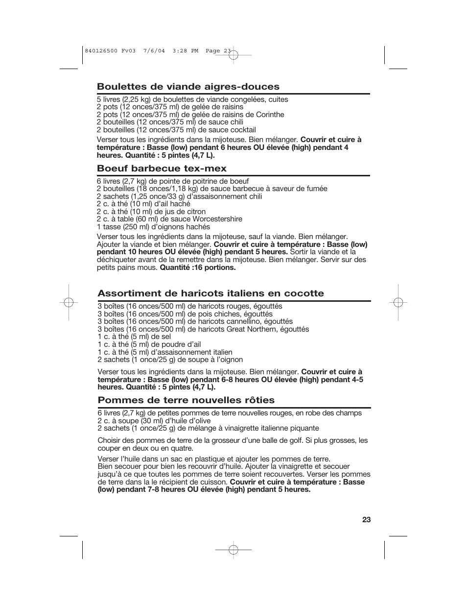 Hamilton Beach 33260 User Manual | Page 23 / 36