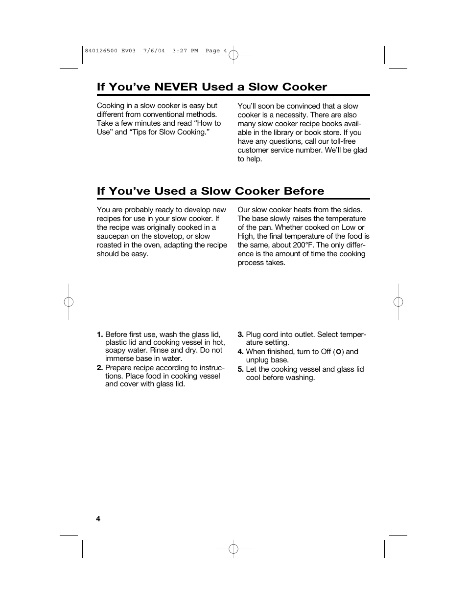 How to use your slow cooker, If you’ve used a slow cooker before, If you’ve never used a slow cooker | Hamilton Beach 33260 User Manual | Page 4 / 36