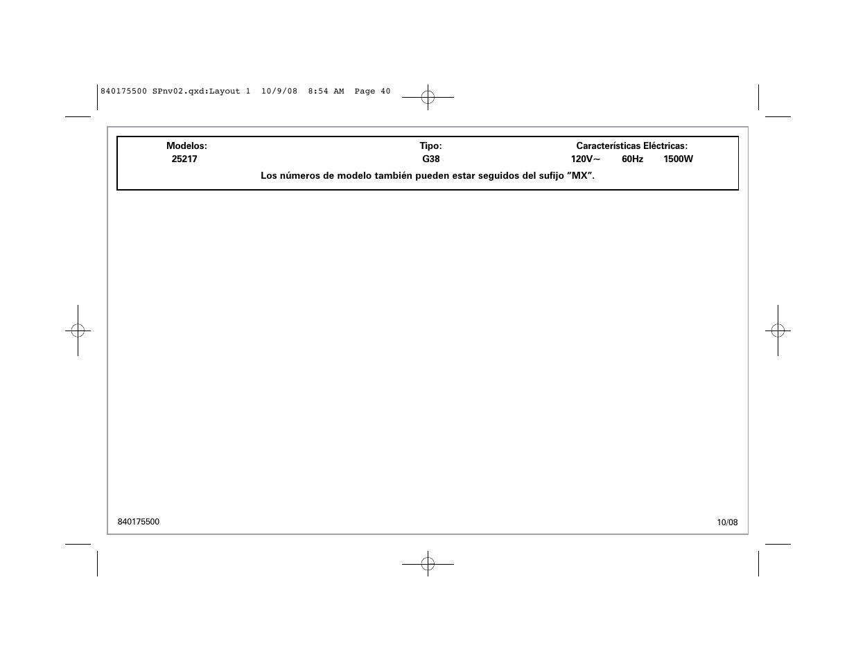 Hamilton Beach Indoor Grill User Manual | Page 40 / 40