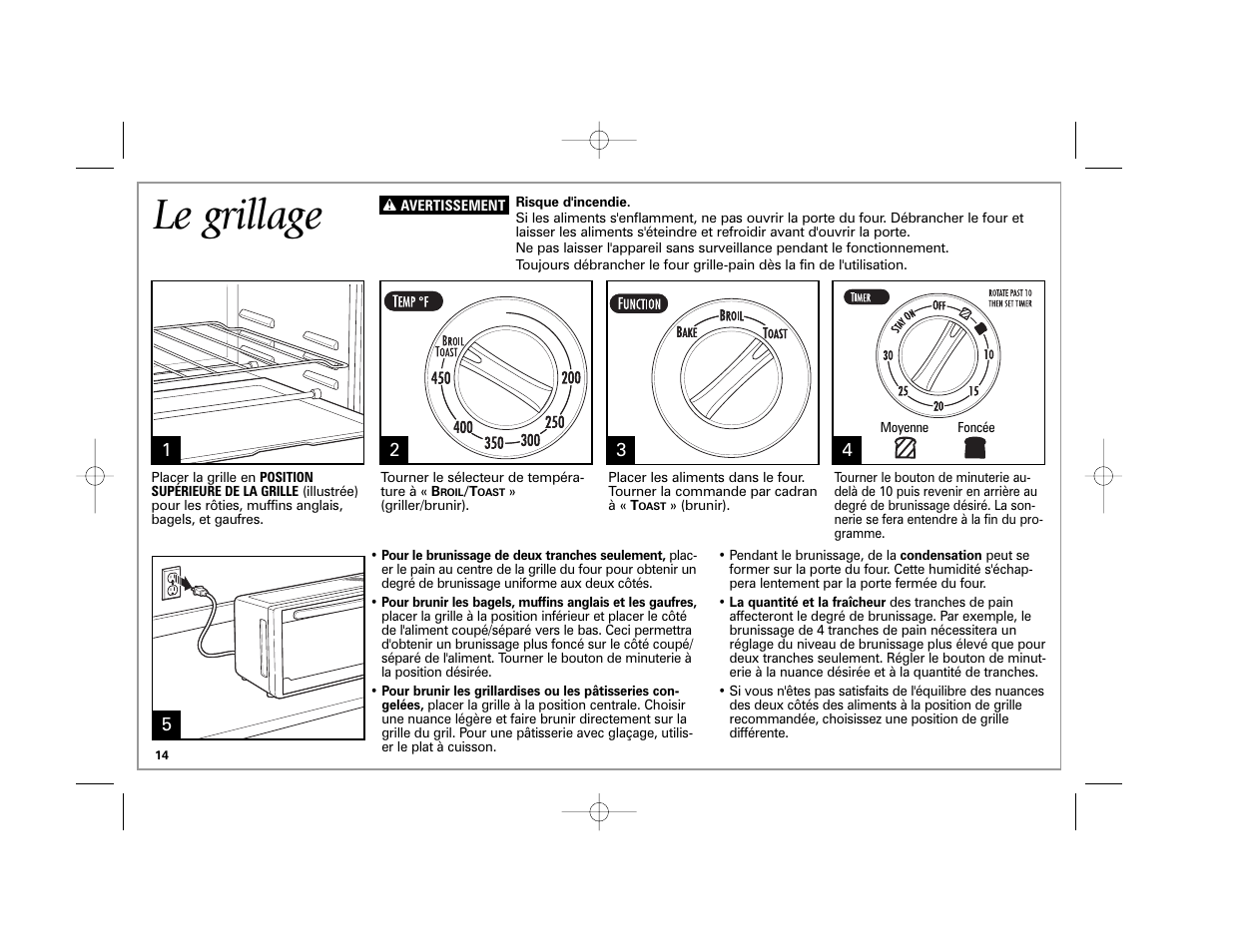 Le grillage | Hamilton Beach 31507 User Manual | Page 14 / 32