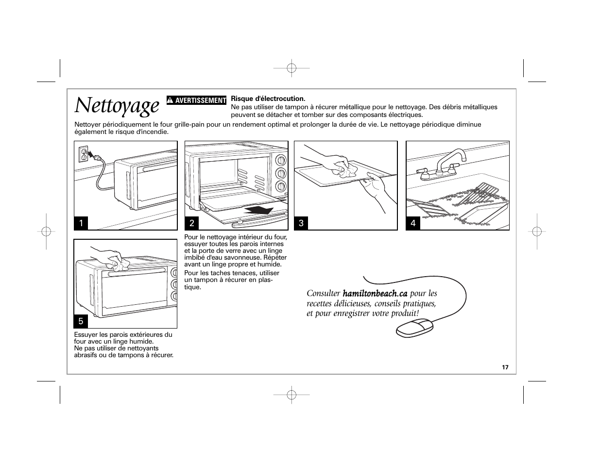 Nettoyage | Hamilton Beach 31507 User Manual | Page 17 / 32