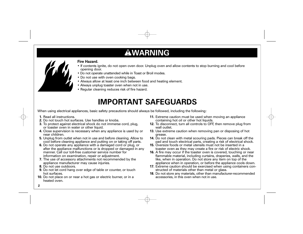 Important safeguards, W warning | Hamilton Beach 31507 User Manual | Page 2 / 32