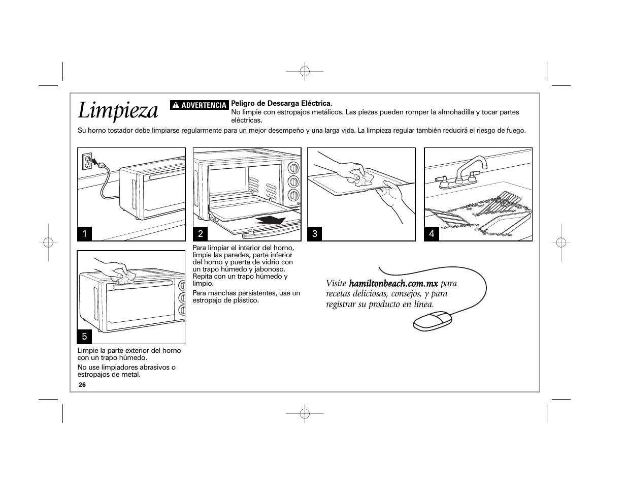 Limpieza | Hamilton Beach 31507 User Manual | Page 26 / 32