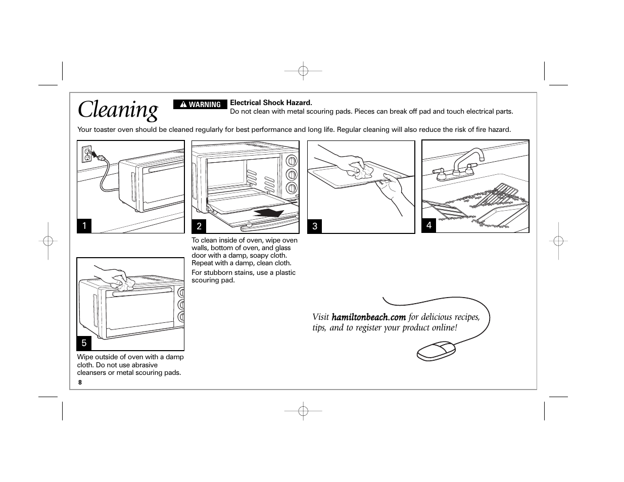 Cleaning | Hamilton Beach 31507 User Manual | Page 8 / 32